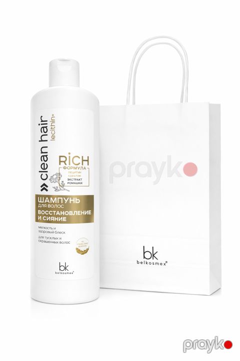 Saçlar üçün şampun BelKosmex Clean Hair Lecithin Rich 500 ml — Bakı
