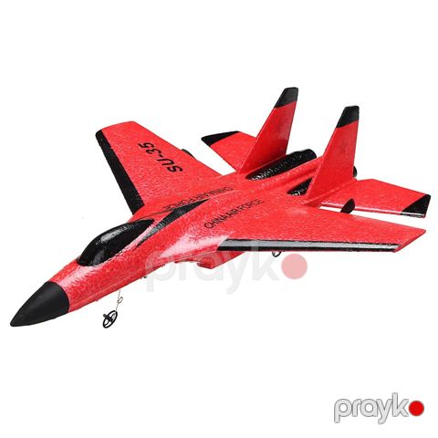 Uşaq təyyarəsi idarəetmə pultu ilə Foam Su-35CF, qırmızı — Bakı