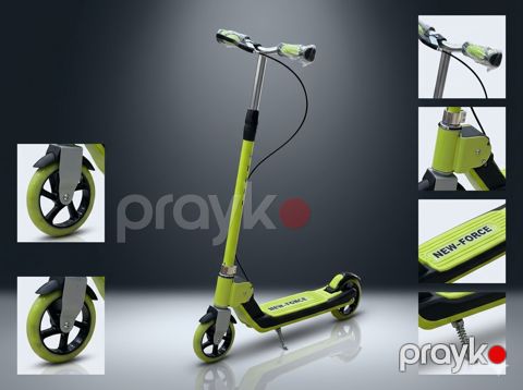 Samokat New force uşaqlar üçün, maksimal yüklənmə 30 kq, yaşıl — Bakı