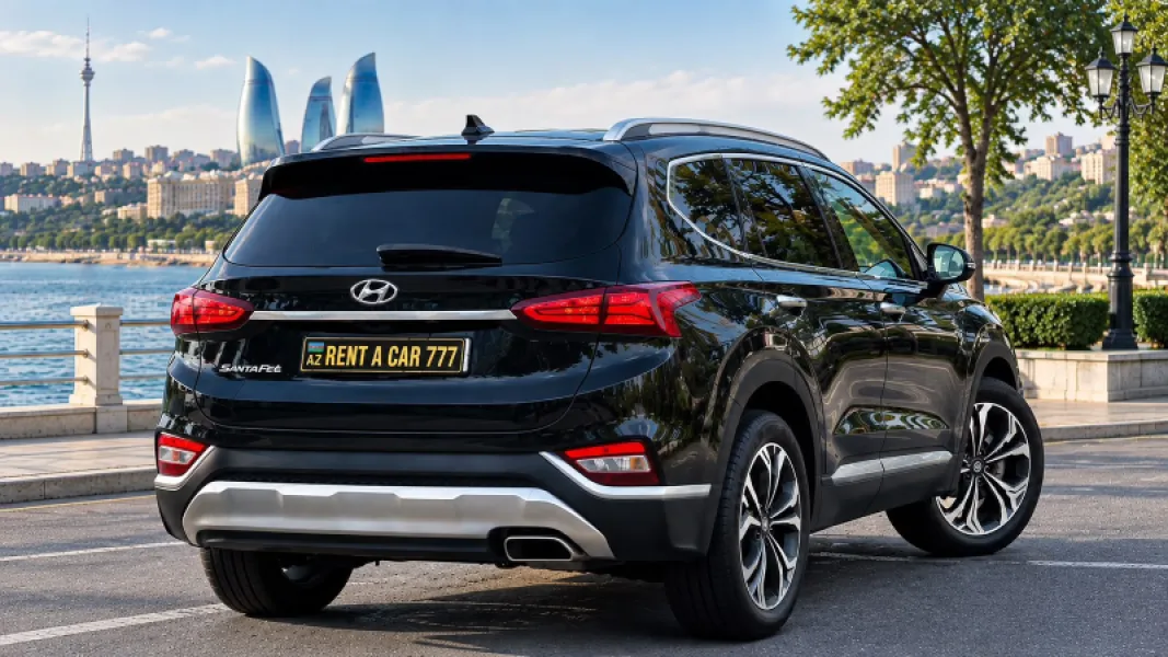 Hyundai Santafe 2025 — gündəlik icarə — Minik avtomobili icarəsi, Bakı (6)