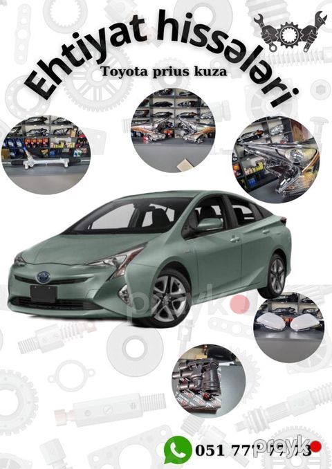 "Toyota Prius 2016-2020" ehtiyat hissələri — Bakı