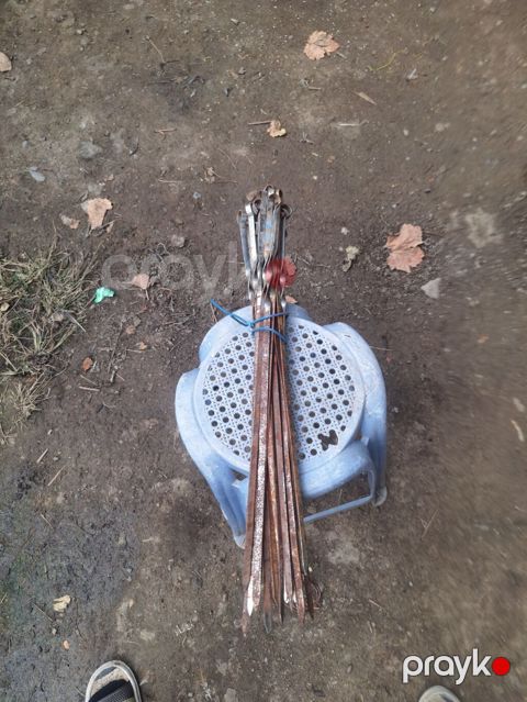 Məhsul: Manqal şişləri dəsti Təsvir: - Material: polad (metal), yastı — Gəncə