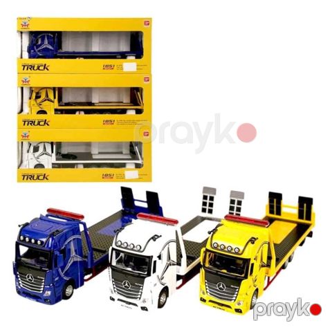 Təkərli oyuncaqlar Tır Dəmir Maşın, metal və plastik, hərəkətli platforma, Mercedes dizaynı, 3+ yaş - BR-192 — Bakı