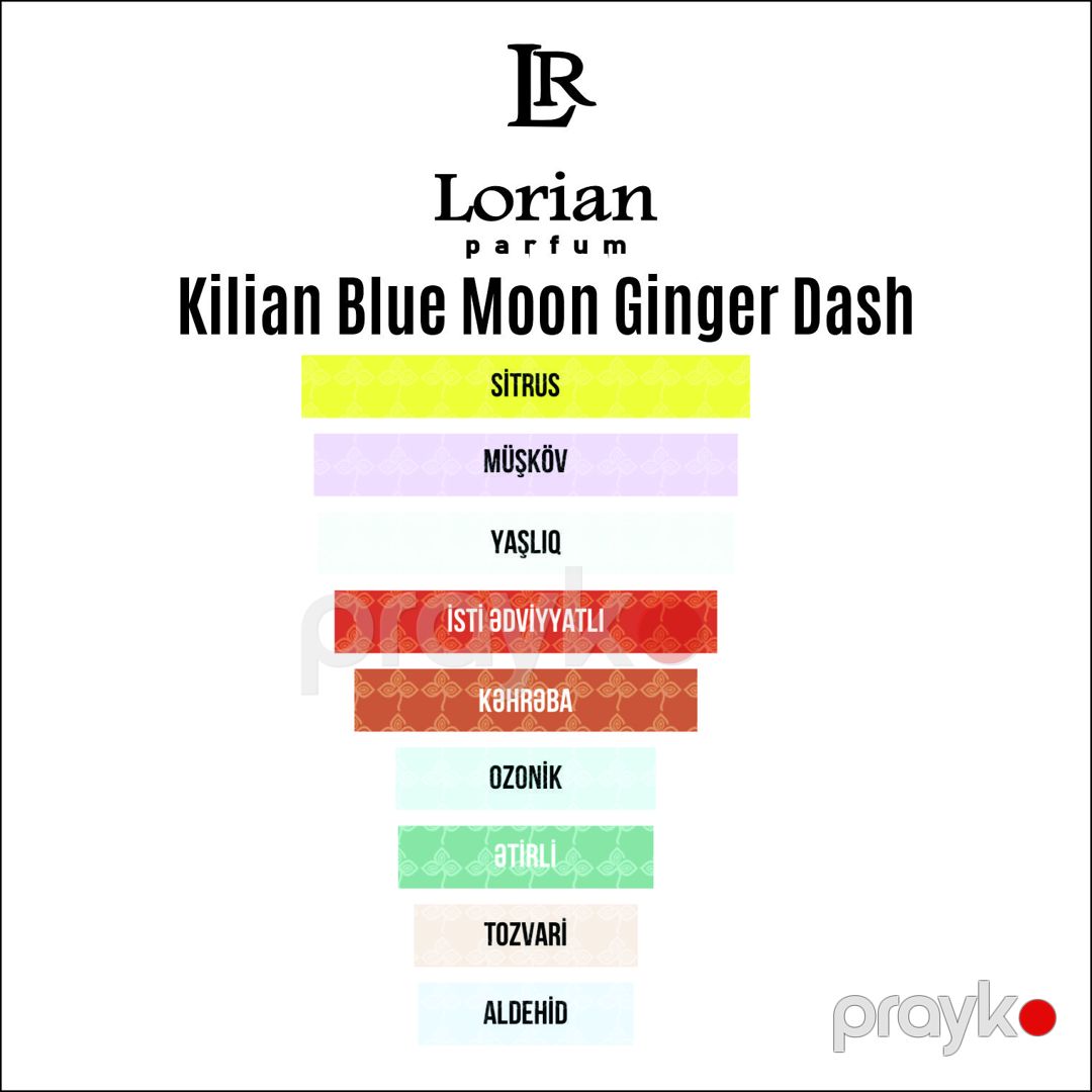 Lorian Parfum Blue Moon Ginger Dash uniseks ətir suyu 20 ml — Mallar, Bakı (2)