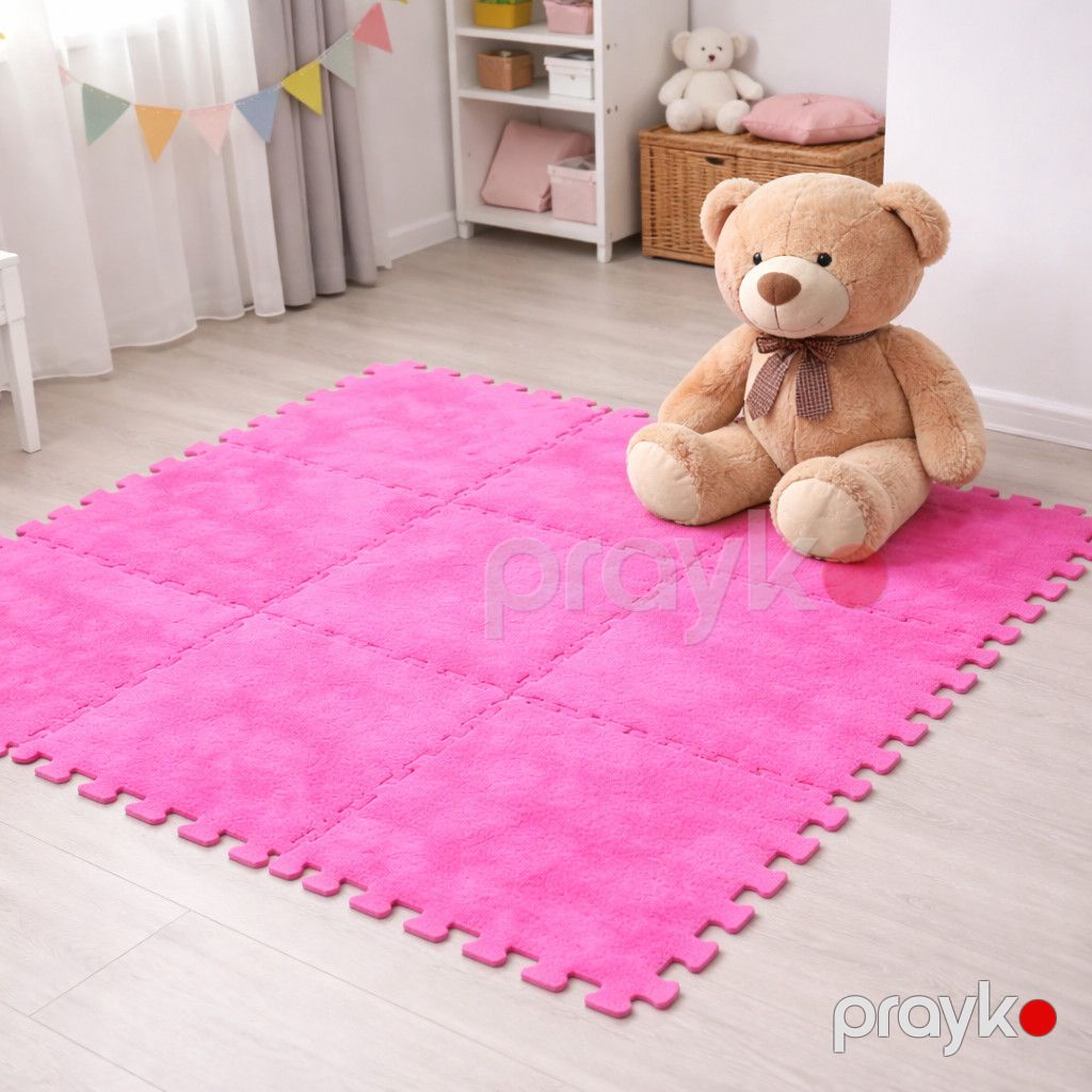 Uşaqlar üçün döşəmə-pazl 18540161, EVA, 30x30x1 sm, 10 hissə, çəhrayı — Mallar, Bakı (3)
