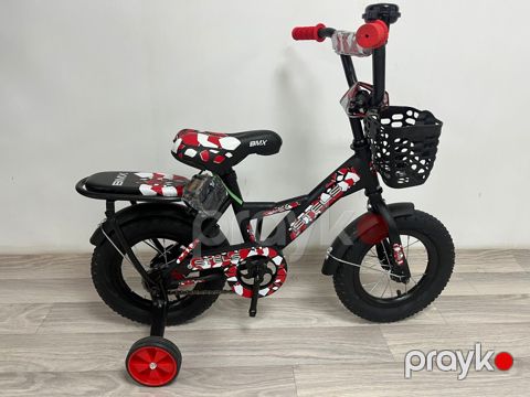 Uşaq velosipedi BYP 12", qara/qırmızı — Bakı