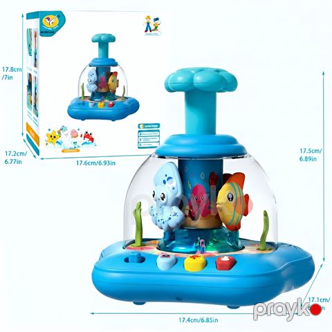 Körpələr üçün interaktiv musiqili oyuncaq Jialegu Toys, mavi — Bakı