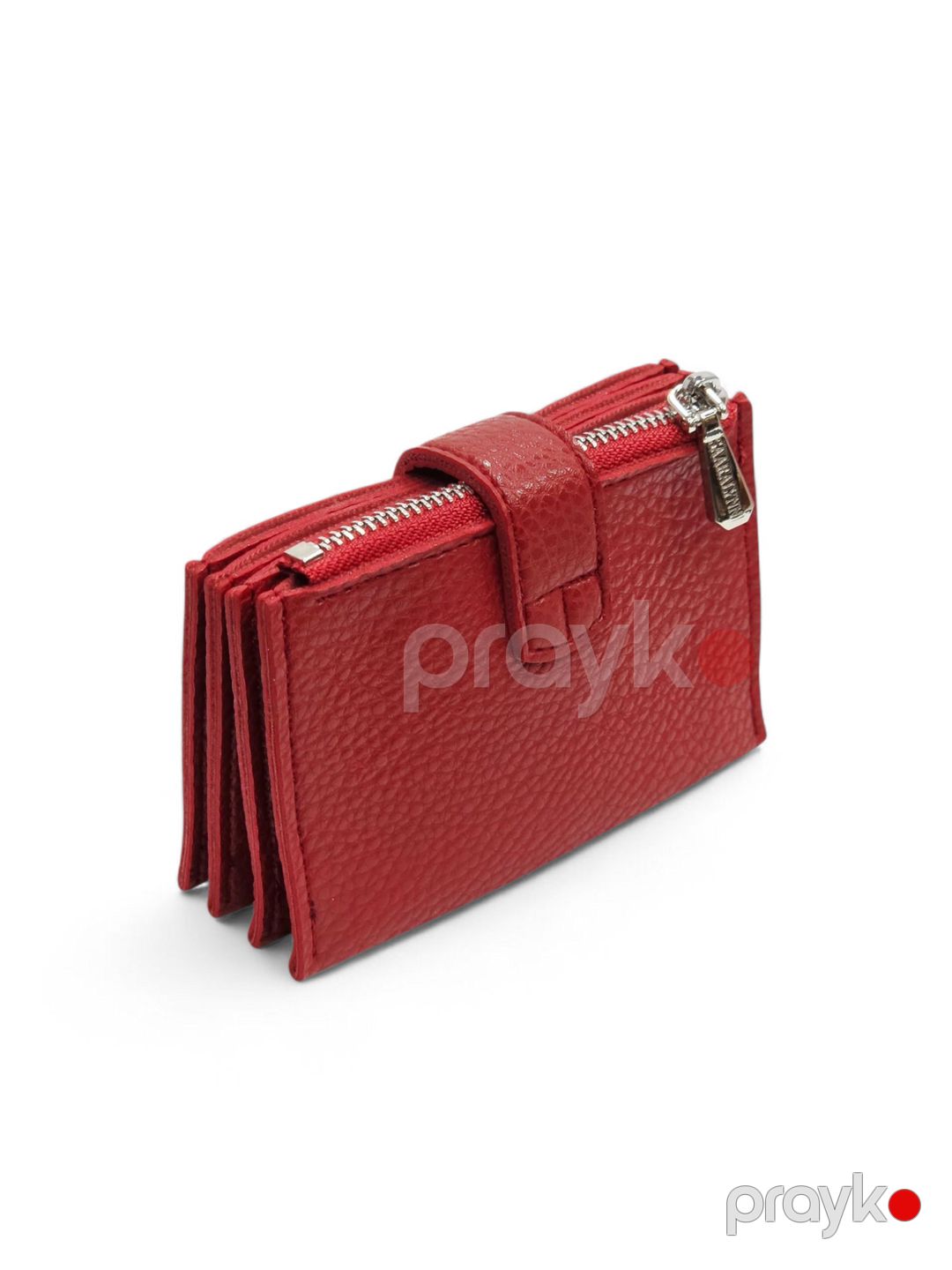 Portmone Saralyn KB-117, poliuretan, qırmızı, 7 sm — Mallar, Bakı (3)