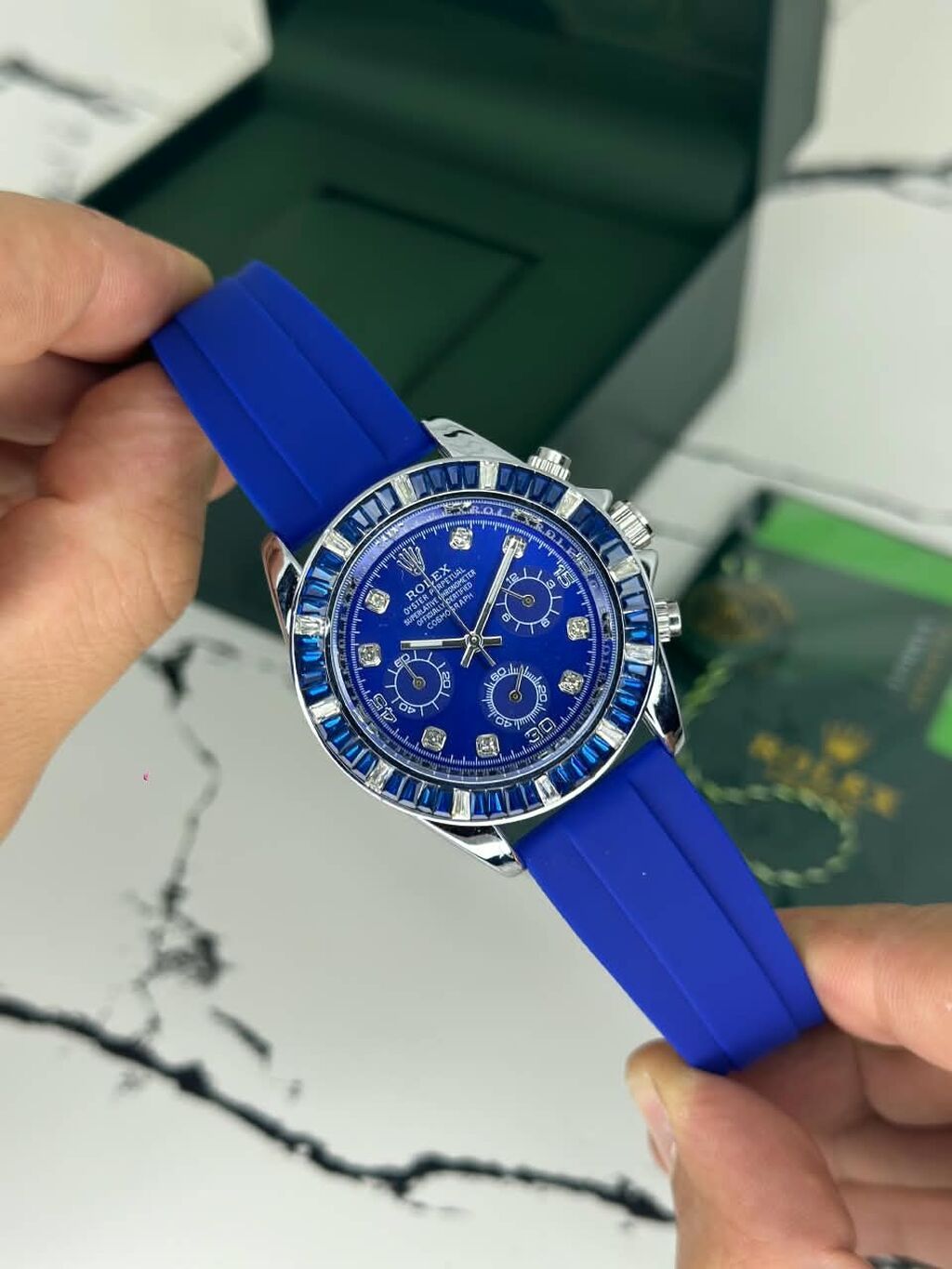 Yeni, Qol saatı, Rolex, rəng - Mavi — Qol saatları, Bakı (6)
