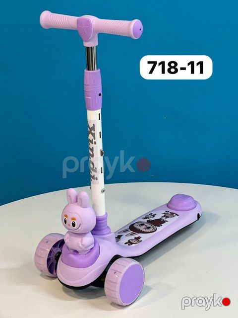 Uşaq samokatı BYP-718, bənövşəyi/ağ — Bakı