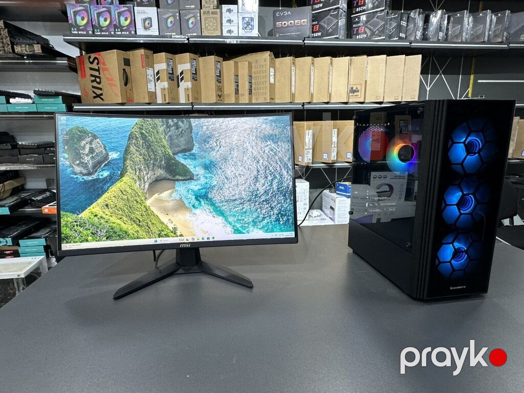 Cpu: Intel core i5-14400f GFX: Nvidia GeForce RTX 5060Ti 16gb RAM — Masaüstü kompüterlər, Bakı (3)