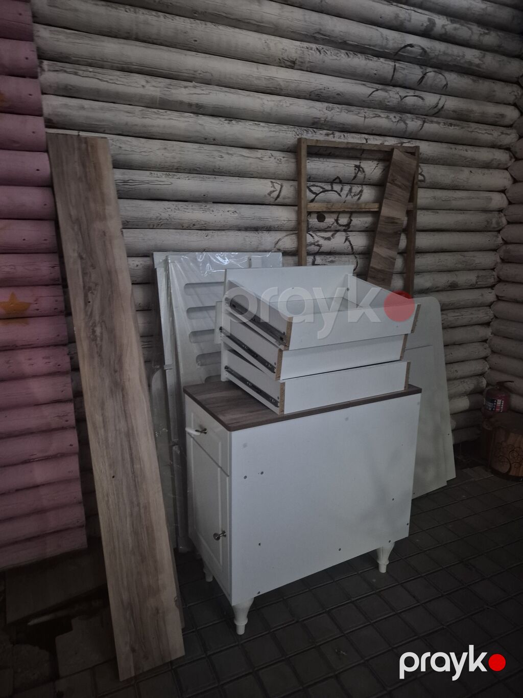 Mətbəx üçün modullu şkaf dəsti - Material: Mdf/ldsp kombinasiyası; ağ — Mətbəx mobilyası, Bakı (2)