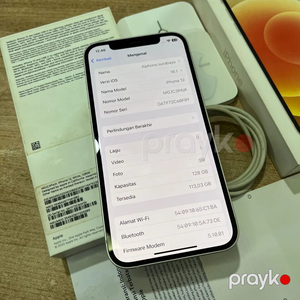 IPhone 12, 128 GB, Ağ, Zəmanət, Kredit, Simsiz şarj — Apple iPhone, Bakı (7)