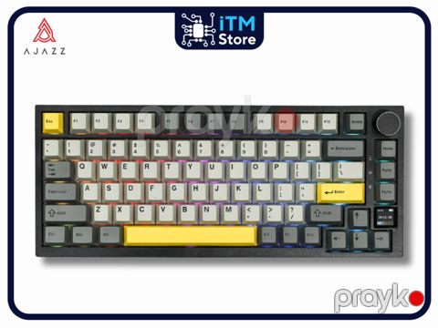 Klaviatura Ajazz AK820 PRO Black Gray Yellow — Bakı