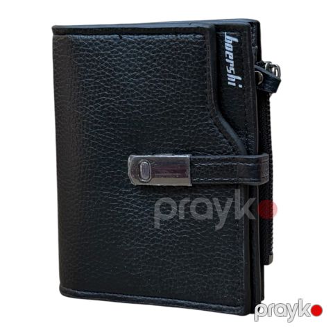 Pul kisəsi S9870, qara, eko dəri, 12 sm — Bakı