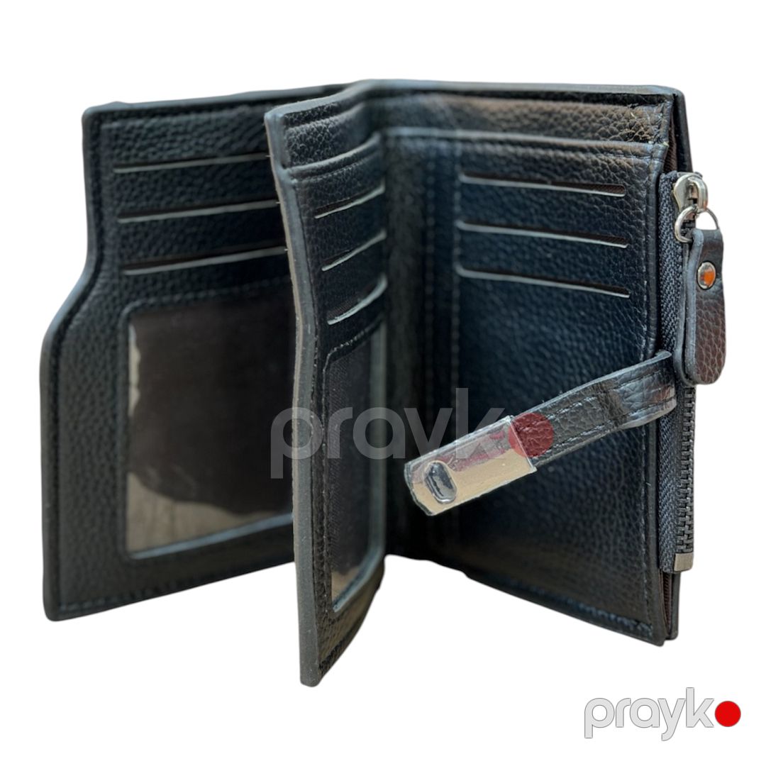 Pul kisəsi S9870, qara, eko dəri, 12 sm — Mallar, Bakı (3)