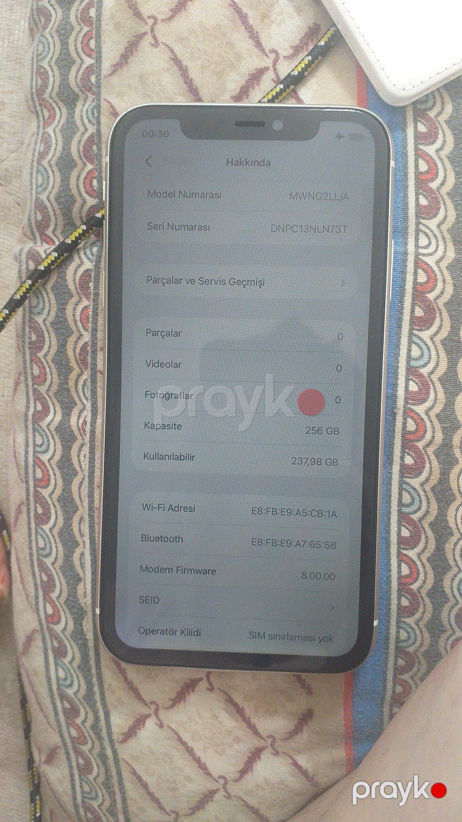 Apple iPhone 11 White 256GB/4GB — Smartfonlar, Gəncə (6)