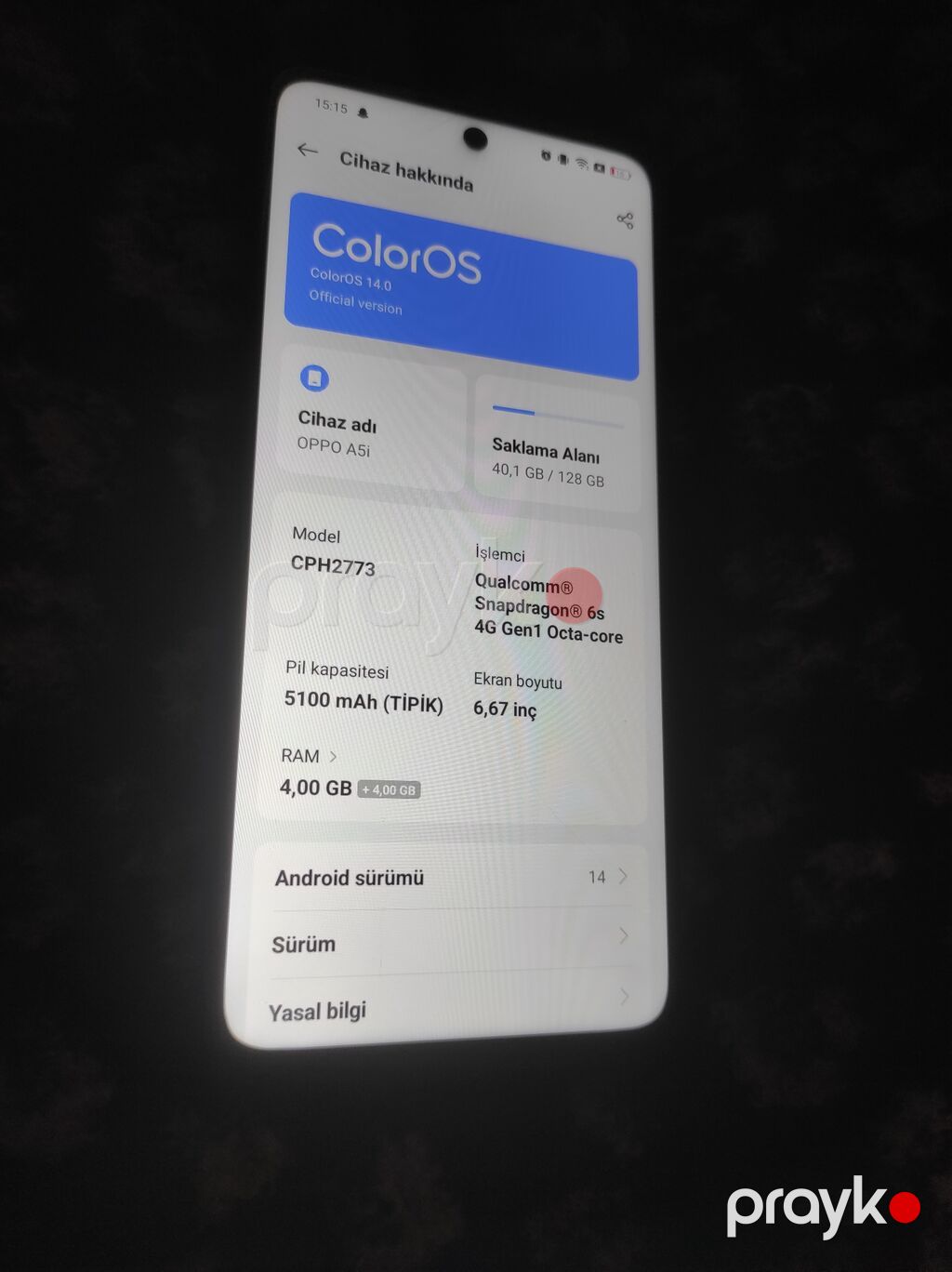 Oppo A5, 128 GB, rəng - Bənövşəyi — OPPO, Bakı (3)