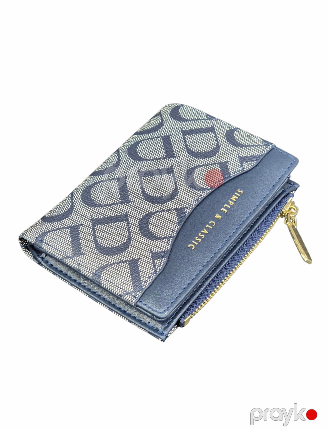 Qadınlar üçün pulqabı, poliuretan, göy, 12.5x9 sm, 6 kart bölməsi, Çin istehsalı - Yadas_D2000-B168_Dark-Blue — Mallar, Bakı (2)