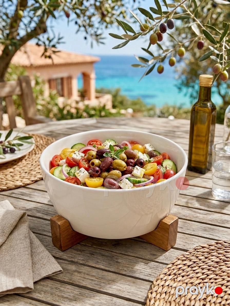 Salat qabı 0960, bambuk/keramika, 19 sm — Mallar, Bakı (2)