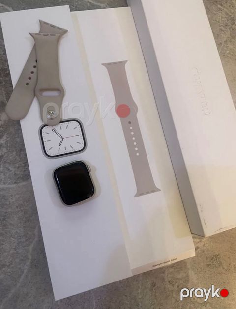 Apple Watch Series 7 Aluminum Starlight 41mm — Bakı