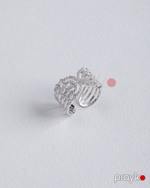 Gümüş qadın üzüyü TT Silver QU012, gümüşü — Bakı