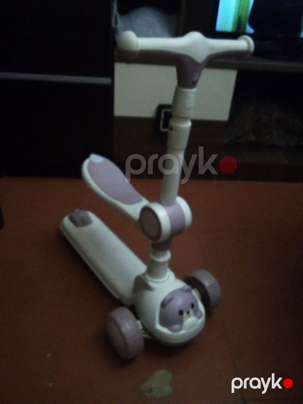 Uşaq skuter–roller (3 təkərli) - Rəng: ağ-bənövşəyi tonlarda - Ön — Mopedlər və skuterlər, Bakı (3)