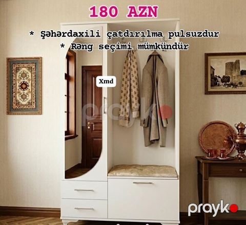 Dəhliz üçün funksional paltar asqısı və şkaf dəsti - Qiymət: 180 AZN — Digah