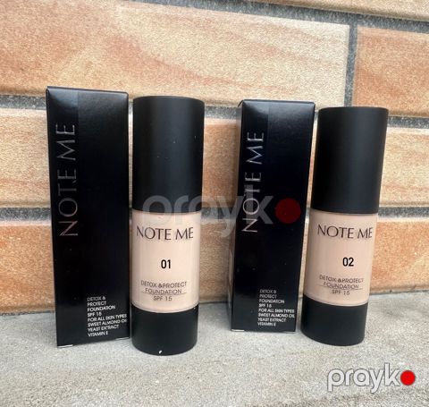 Tonal krem Note Detox & Protect 02 Beige SPF15 35 ml — Bakı