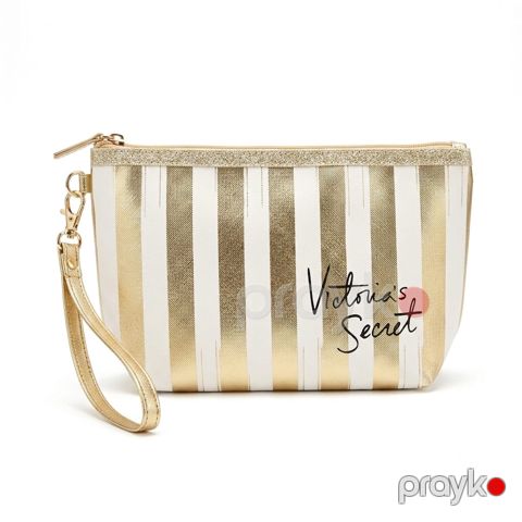 Kosmetik çanta 2737242, ağ/qızılı, 13x24 sm — Bakı
