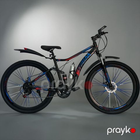 Dağ velosipedi Strim Neon X, 26", qara/göy — Bakı