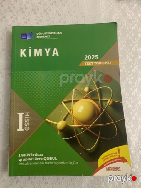 Məhsul: “Kimya – Test Toplusu 2025”, Hissə I İdeal vəziyyətdədir — Bakı