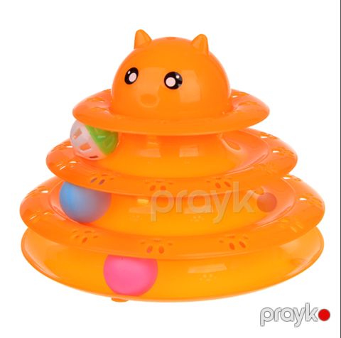 Pişiklər üçün oyuncaq K-522-12-50 Cat turntable toy narıncı — Bakı