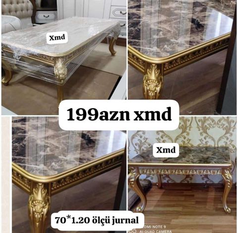 Düz masa, Açılmayan, Təkərsiz, Zəmanətsiz — Dolab Taxt Çarpayı Mebel Fabriki ✨Əfsanə.x — Jurnal masaları