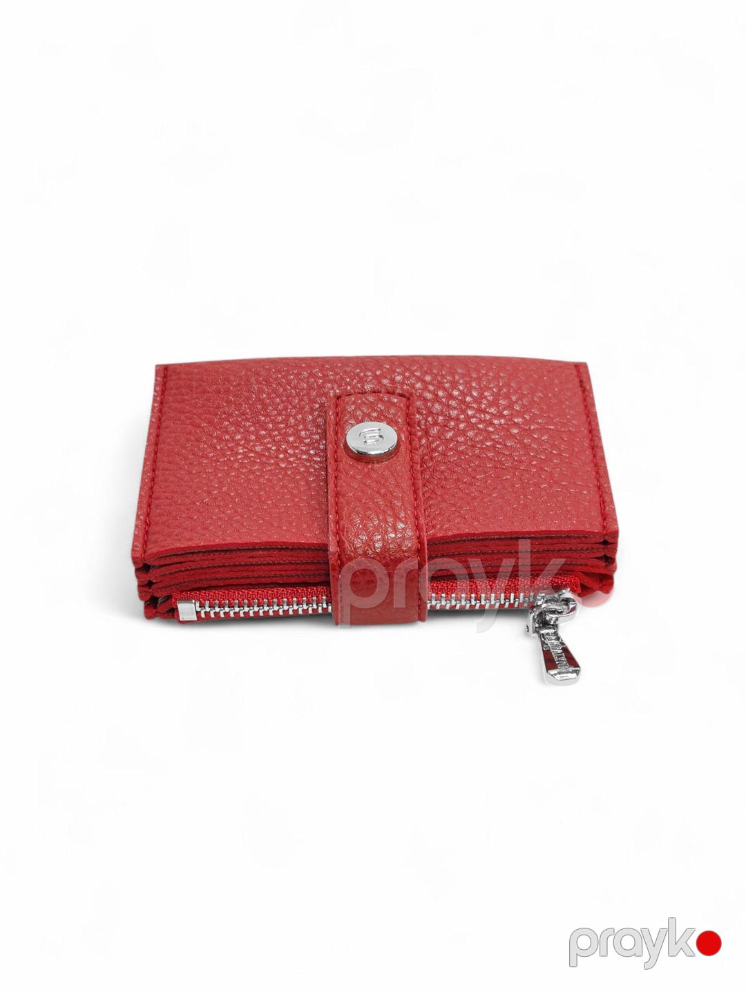 Portmone Saralyn KB-117, poliuretan, qırmızı, 7 sm — Mallar, Bakı (2)