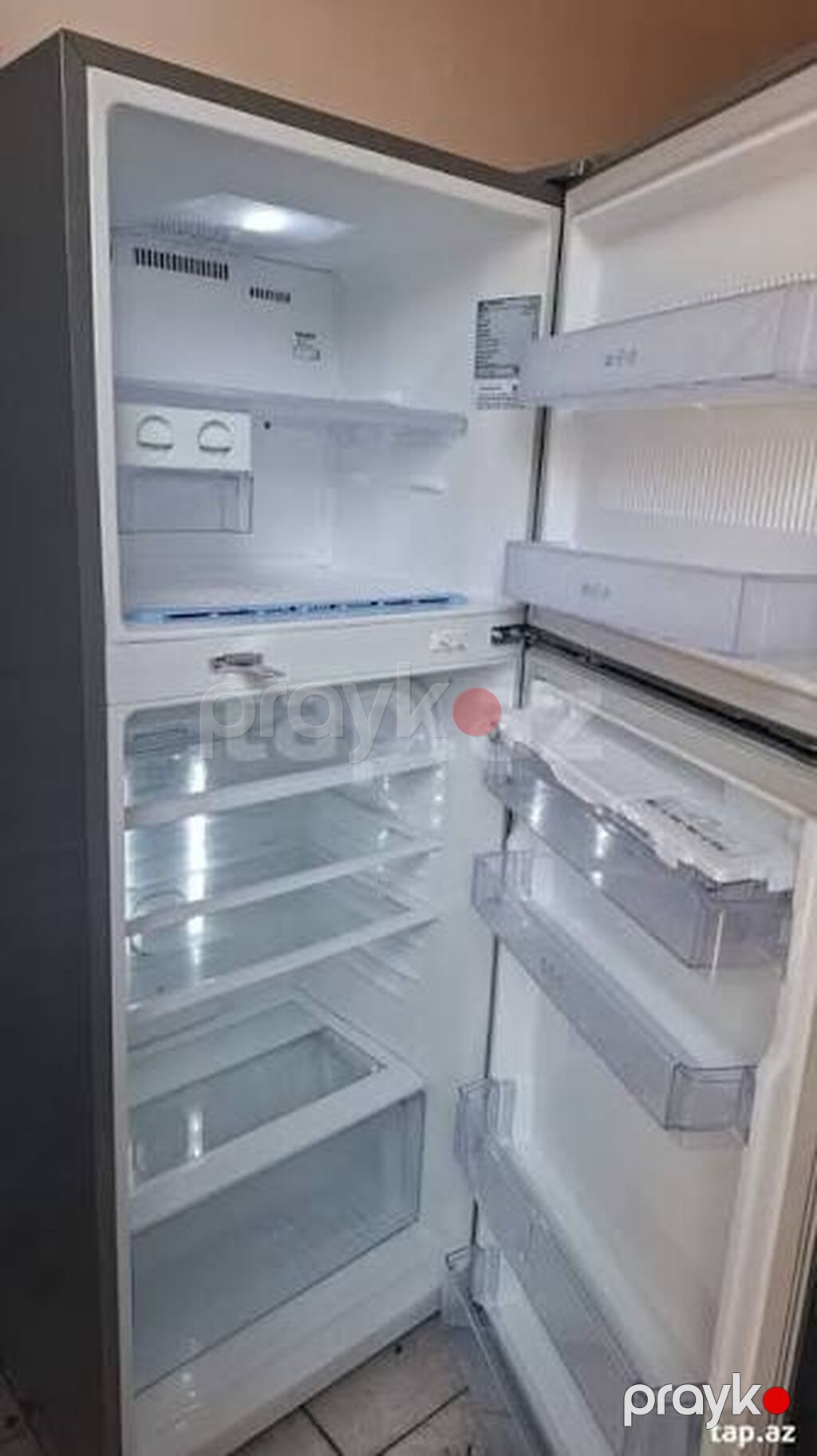 İşlənmiş 2 qapılı LG Soyuducu Satılır, rəng - Boz, Dispenserli — Soyuducular, Bakı (2)