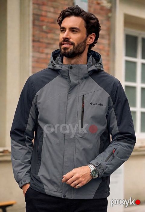 Küləkkeçirməyən gödəkçə No brand, Boz, Pambıq/Polyester, 58 ölçü — Bakı