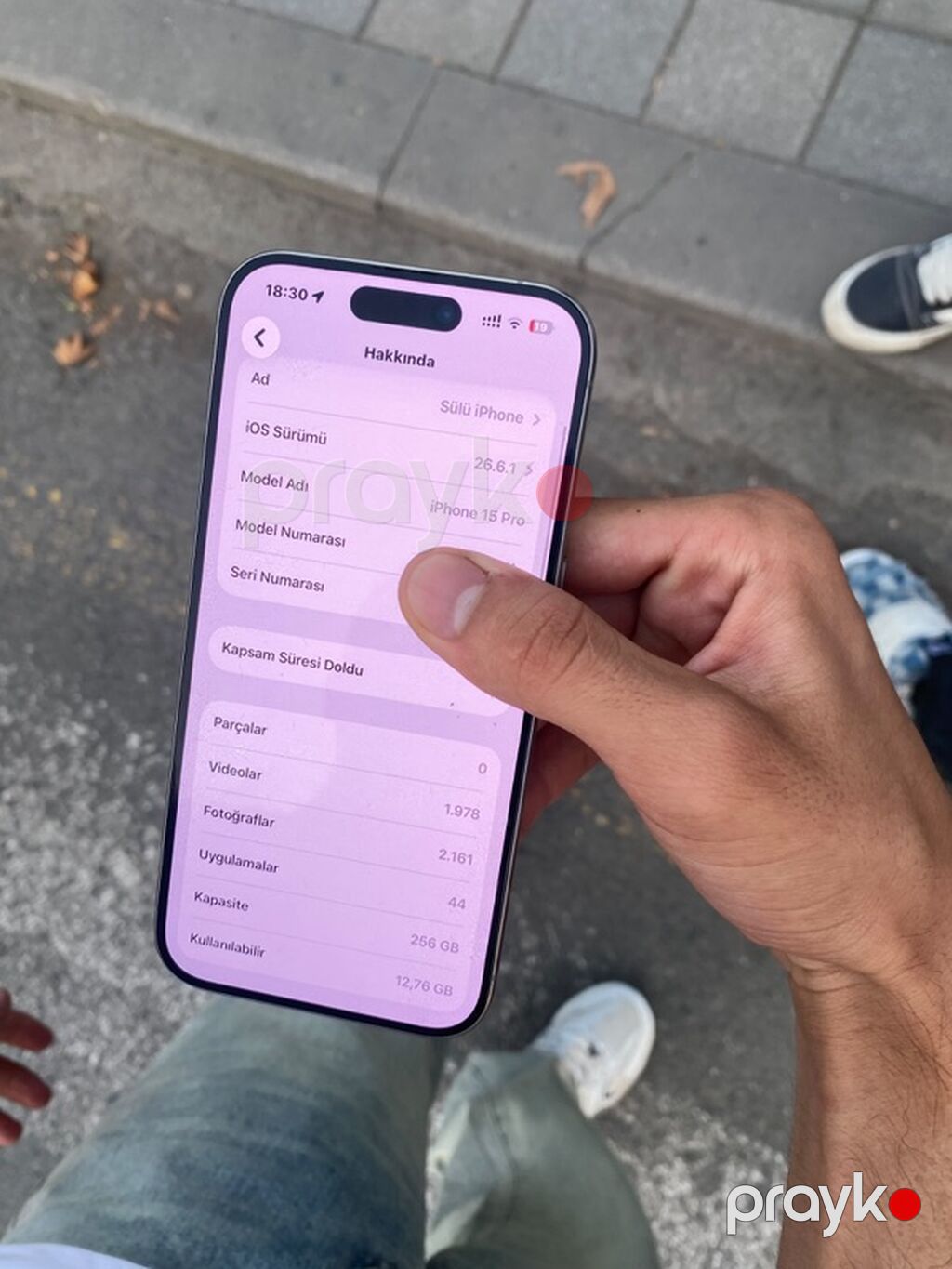 IPhone 15 Pro, 256 GB, Gümüşü, Face ID — Apple iPhone, Göyçay (3)