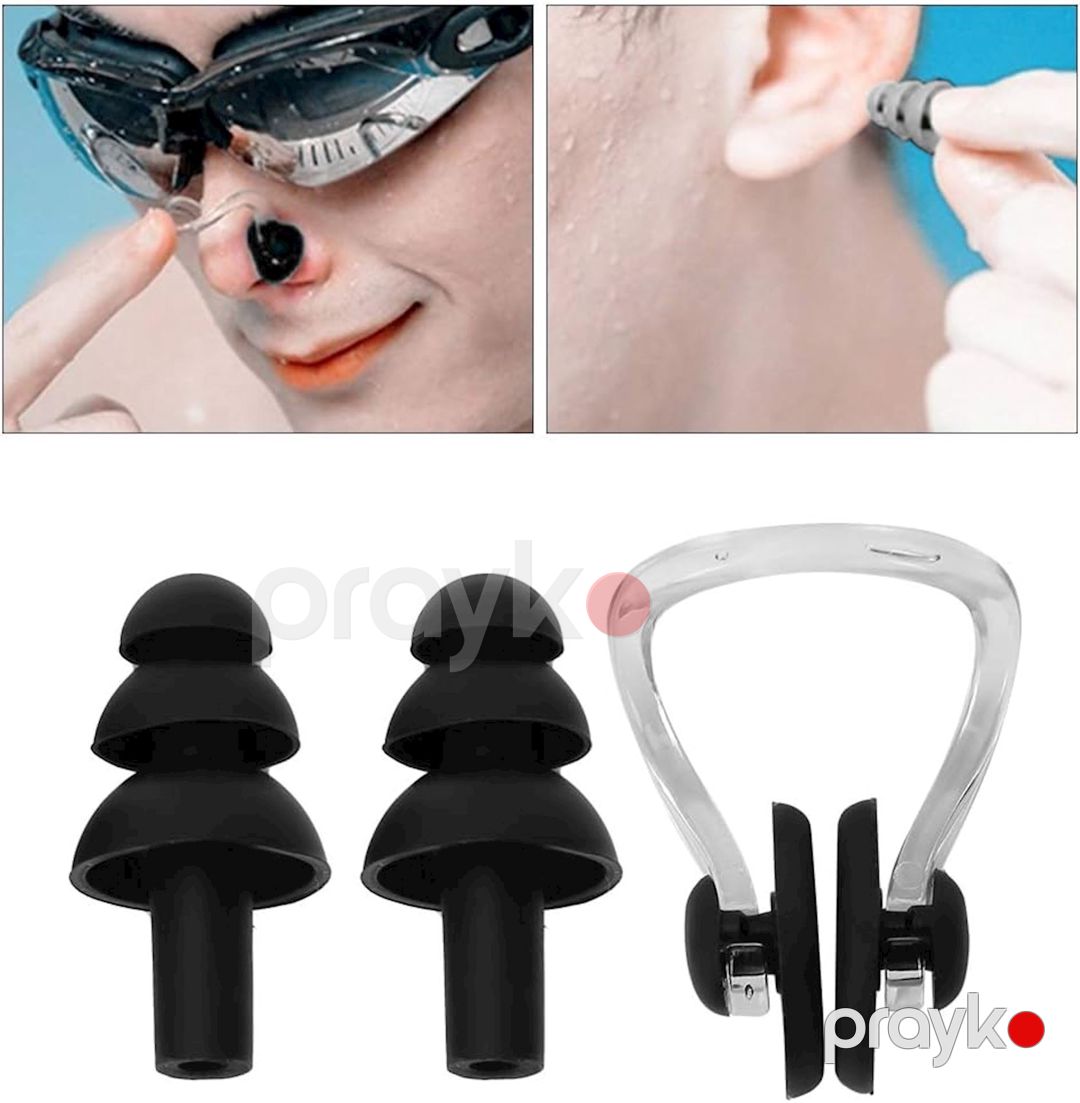 Burun üçün sıxma və qulaq üçün qoruyucu dəst Speedo S-124641390, qara — Mallar, Bakı (3)