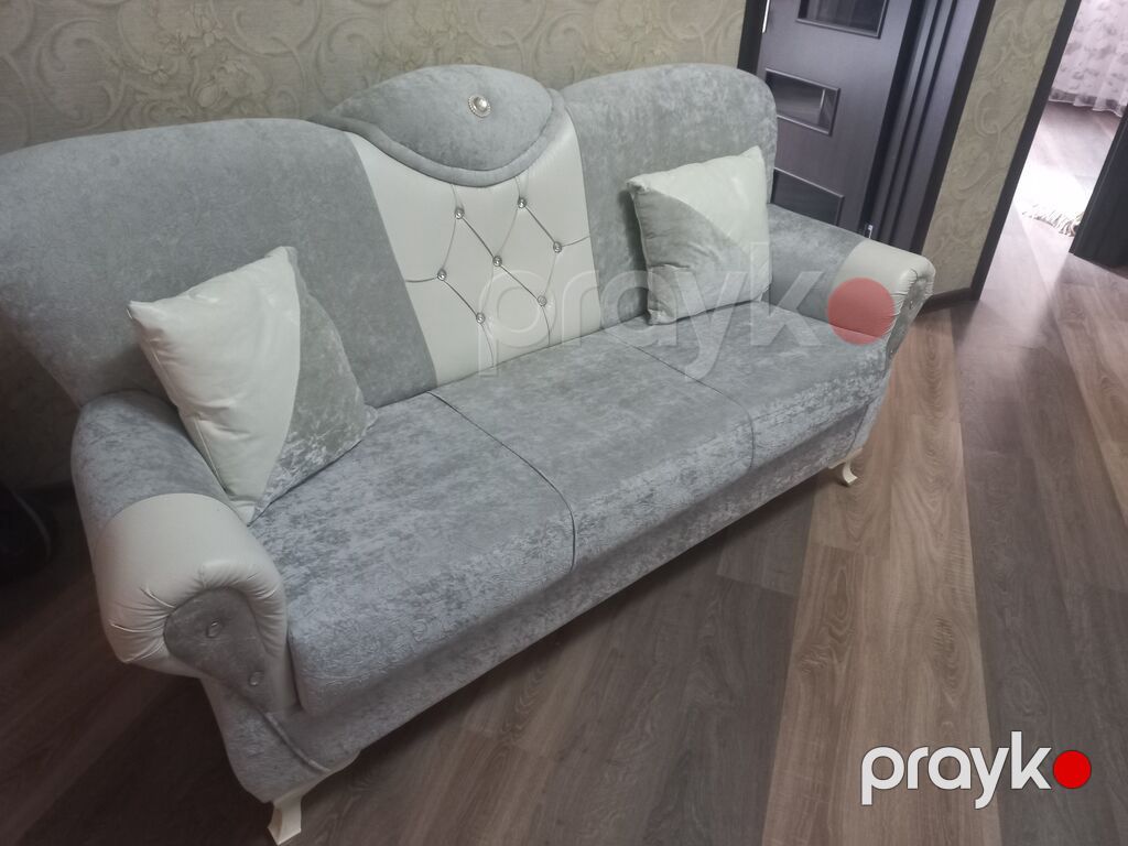 Mebel dəsti – 3 nəfərlik divan və 2 ədəd kreslo,Selieqelidir,yeniden — Yumşaq mobilya dəstləri, Mingəçevir (3)