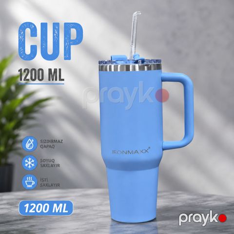 Termo fincan Ironmaxx, 1200 ml, mavi — Bakı