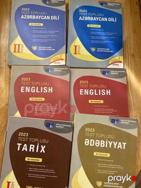 2023 “Test Toplusu” kitabları dəsti(Hamisi bir yerde) Icleri Temizdi — Bakı