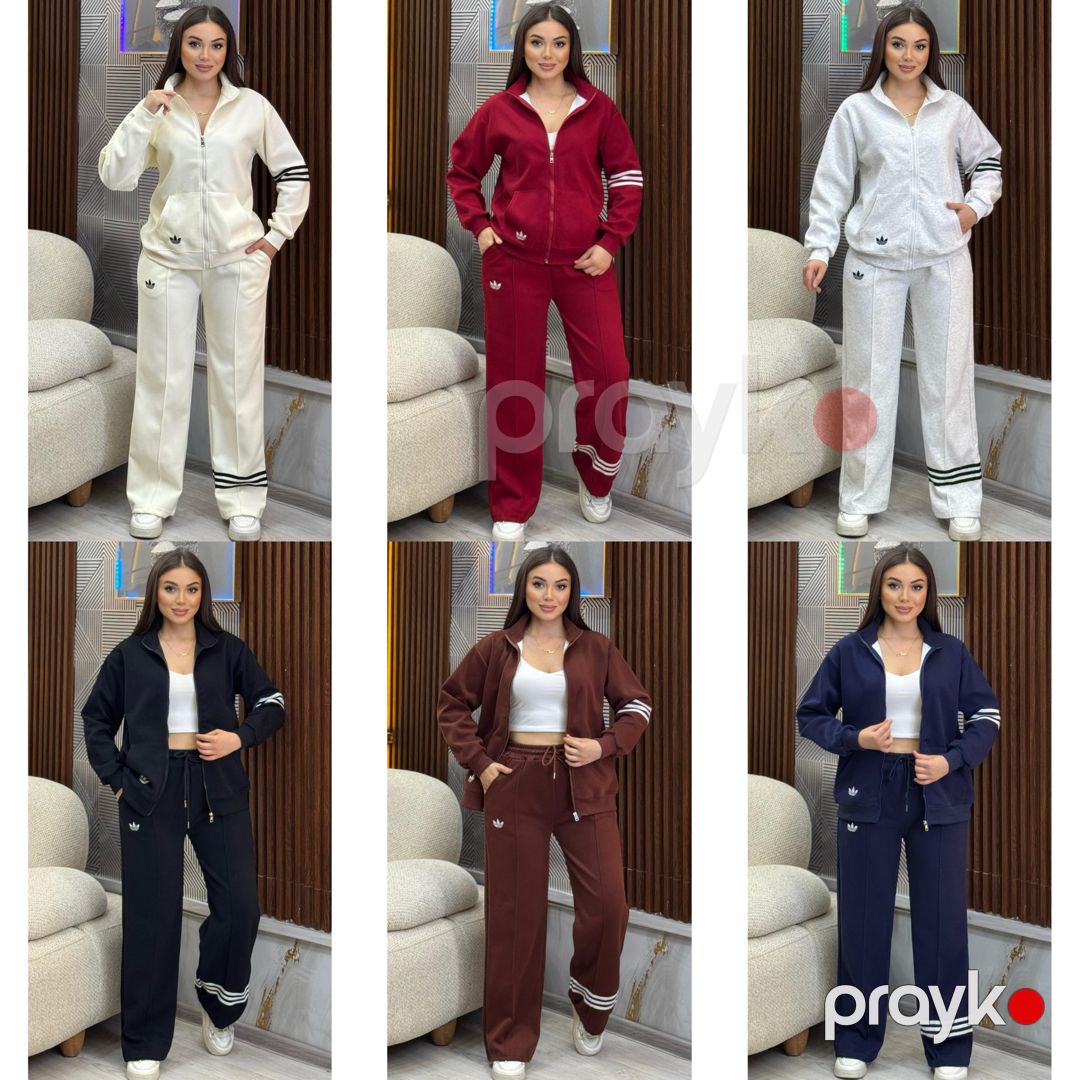 Qadın idman kostyumu 12354, qırmızı, İki iplik, One size — Mallar, Bakı (3)