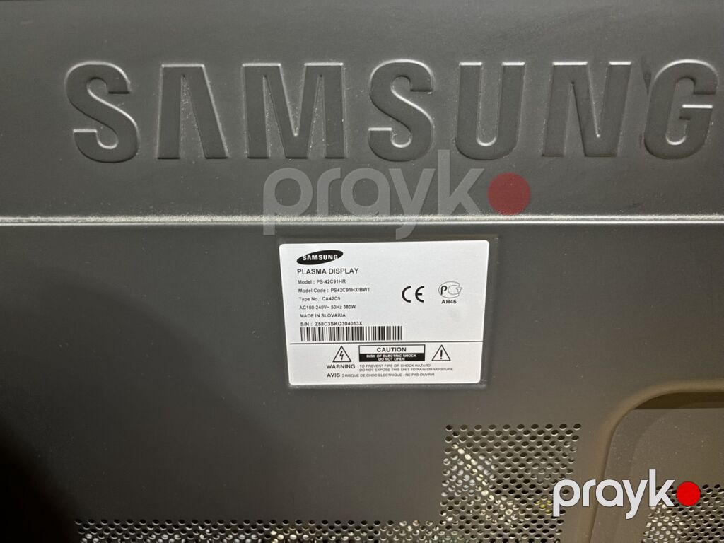 Samsung plazma televizor Model: PS-42C91HR (Model Code: PS42C91H/CWT — Televizorlar, Digah (3)