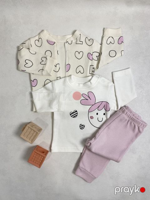 Yenidoğulan üçün dəst, bənövşəyi, pambıq, 3-6 ay — Bakı