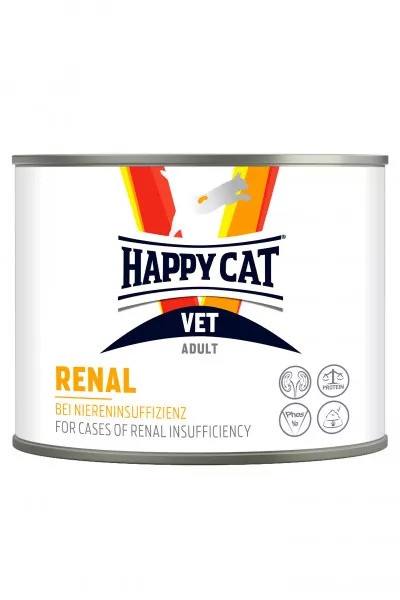 Pişiklər üçün yaş yem Happy Cat Vet Renal böyrək çatışmazlığı olan yetkin pişiklər üçün toyuq və donuz əti ilə 200 q - 4001967155723 — Bakı