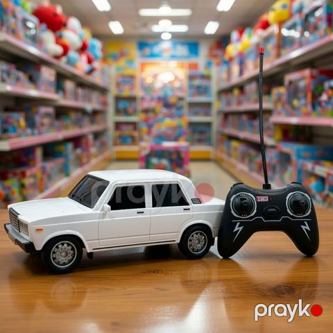 Pultlu oyunca maşın Vaz 2107, 25 sm, ağ — Bakı