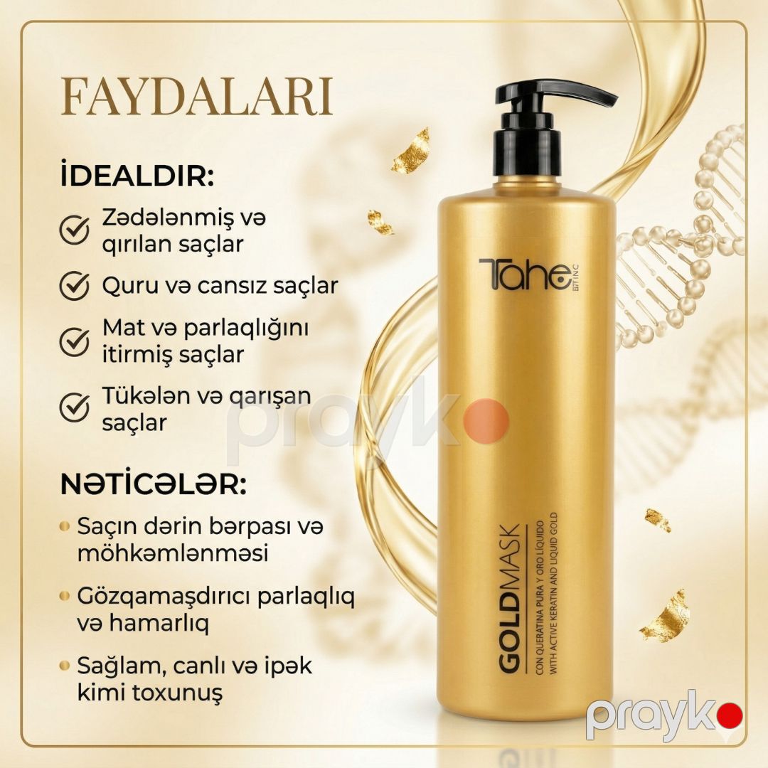 Saç üçün maska Tahe Botanic Gold 1000 ml — Mallar, Bakı (3)