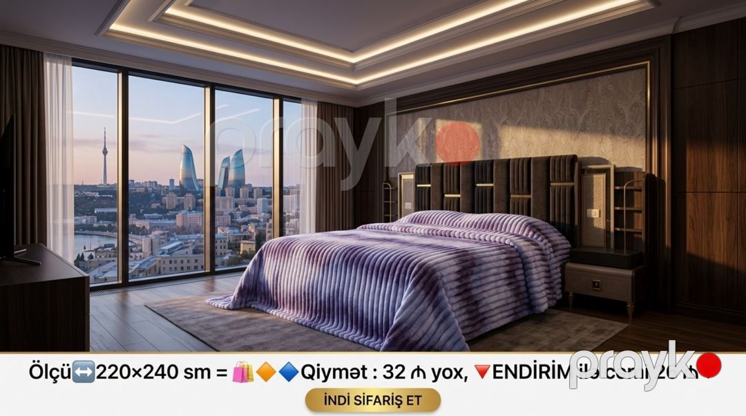 Yataq örtüyü — Tekstil, Bakı (3)