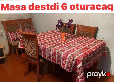 Masa dəsti – 6 oturacaq - Klasik üslubda yemək masası və 6 ədəd stul — Digah
